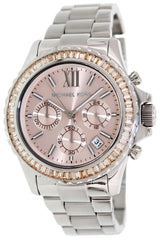 Michael Kors Everest Chronograph Gold Dial Silver Steel Strap Watch For Women - MK5870 Buy Now By Michael Kors