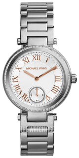 Michael Kors Skylar Quartz White Dial Silver Steel Strap Watch For Women - MK5970 Buy Now By Michael Kors