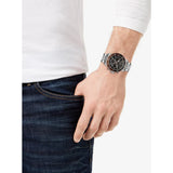Michael Kors Bayville Chronograph Black Dial Silver Steel Strap Watch For Men - MK8725 Buy Now By Michael Kors