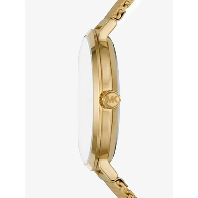 Michael Kors Irving Quartz Gold Dial Gold Mesh Strap Watch For Men - MK8741 Buy Now By Michael Kors