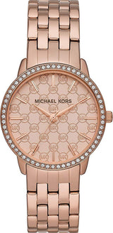 Michael Kors Argyle Quartz Rose Gold Dial Rose Gold Steel Strap Watch For Women - MK3156 Buy Now By Michael Kors