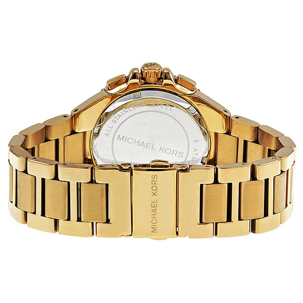 Shop Michael Kors Camille Silver Diamonds Dial Gold Steel Strap Watch for Women - MK5756 in USA