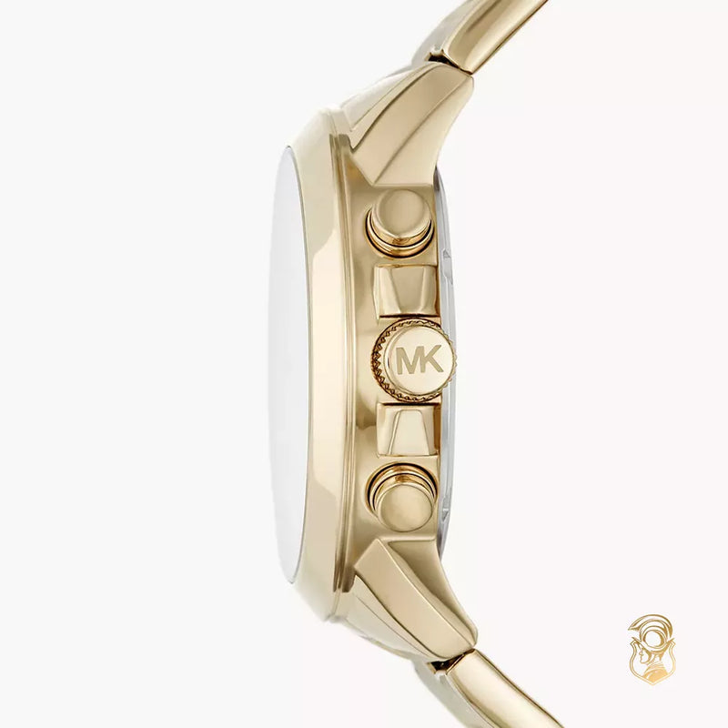 Michael Kors Bradshaw Chronograph Gold Dial Gold Steel Strap Watch For Women - MK5777 Buy Now By Michael Kors
