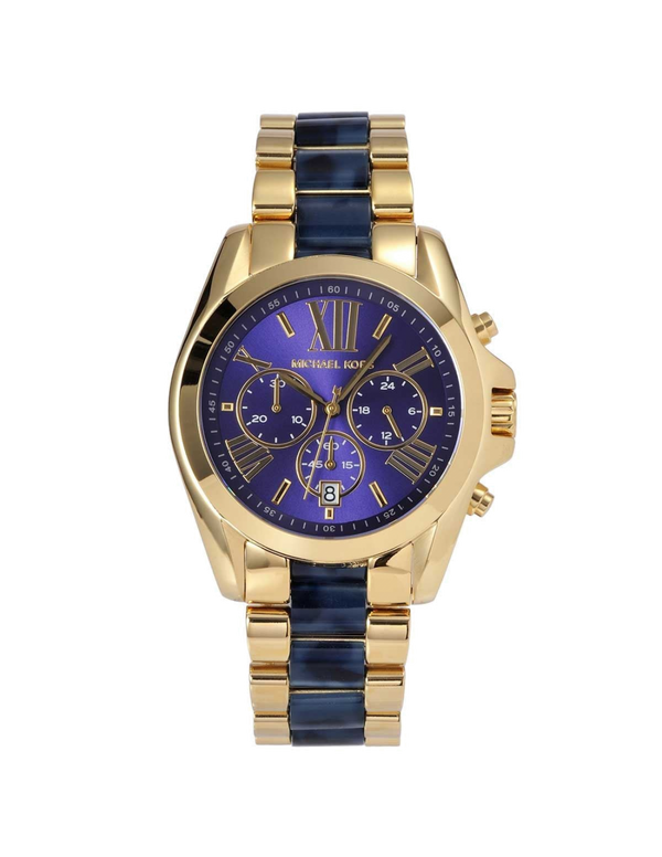 Michael Kors Bradshaw Navy Blue Dial Two Tone Steel Strap Watch for Women - MK6268 Buy Now By Michael Kors