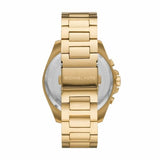 Michael Kors Brecken Chronograph Black Dial Gold Steel Strap Watch For Men - MK8848 Buy Now By Michael Kors