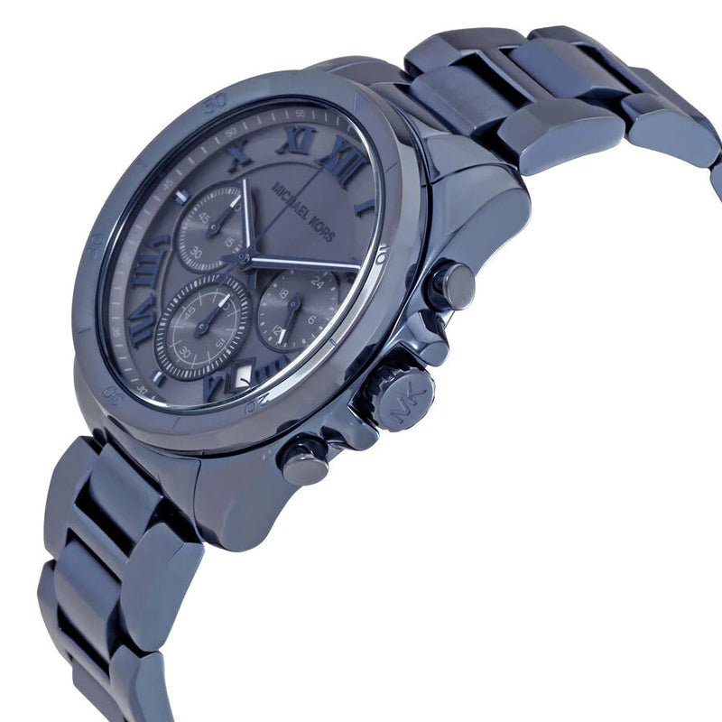 Michael Kors Brecken Chronograph Quartz Blue Dial Blue Steel Strap Watch For Men - MK6361 Buy Now By Michael Kors
