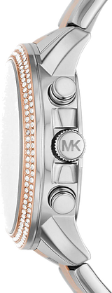 Michael Kors Bryn Pavé White Dial Two Tone Steel Strap Watch For Women - MK7201 Buy Now By Michael Kors