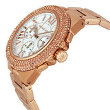 Shop Michael Kors Camille Chronograph White Dial Rose Gold Steel Strap Watch for Women - MK5636 in USA