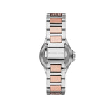 Shop Michael Kors Camille Multifunction White Dial Two Tone Steel Strap Watch For Women - MK6846 in USA