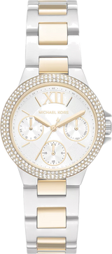 Michael Kors Camille Multifunction Silver Dial Two Tone Steel Strap Watch For Women - MK6982 Buy Now By Michael Kors