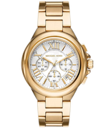 Michael Kors Camille Chronograph White Dial Gold Steel Strap Watch For Women - MK7270 Buy Now By Michael Kors