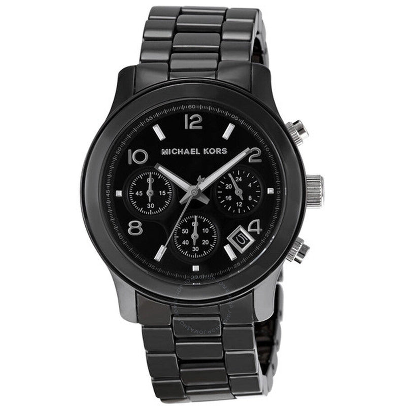Michael Kors Runway Black Ceramic Dial Black Steel Strap Watch for Women - MK5162 Buy Now By Michael Kors