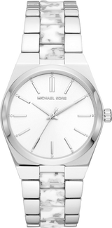 Michael Kors Channing Quartz White Dial Two Tone Steel Strap Watch For Women - MK6649 Buy Now By Michael Kors