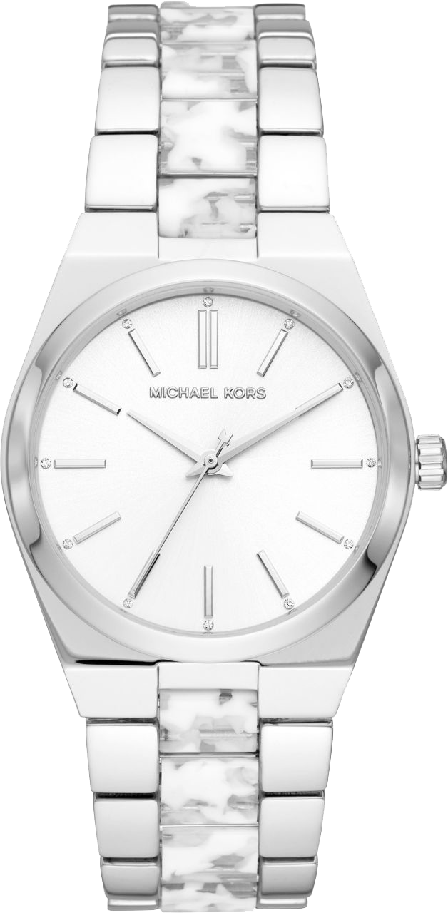 Michael Kors Channing Quartz White Dial Two Tone Steel Strap Watch For Women - MK6649 Buy Now By Michael Kors
