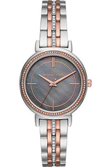 Michael Kors Cinthia Mother of Pearl Grey Dial Two Tone Steel Strap Watch for Women - MK3642 Buy Now By Michael Kors