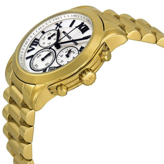 Michael Kors Cooper Chronograph White Dial Gold Steel Strap Watch For Women - MK5916 Buy Now By Michael Kors