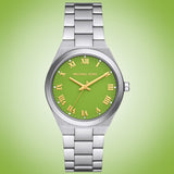 Michael Kors Lennox Three-Hand Green Dial Silver Steel Strap Watch for Women - MK7463 Buy Now By Michael Kors