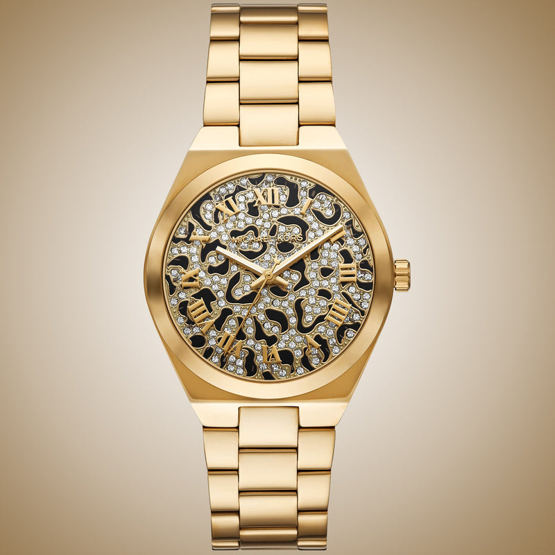 Michael Kors Lennox Three-Hand Gold Dial Gold Steel Strap Watch for Women - MK7500 Buy Now By Michael Kors