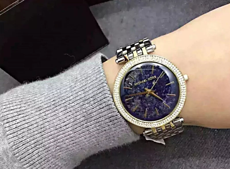 Michael Kors Darci Quartz Blue Dial Two Tone Steel Strap Watch For Women - MK3401 Buy Now By Michael Kors