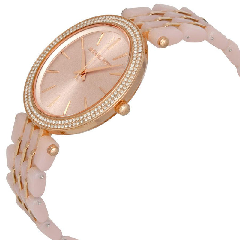 Michael Kors Darci Rose Gold Dial Two Tone Steel Strap Watch for Women - MK4327 Buy Now By Michael Kors