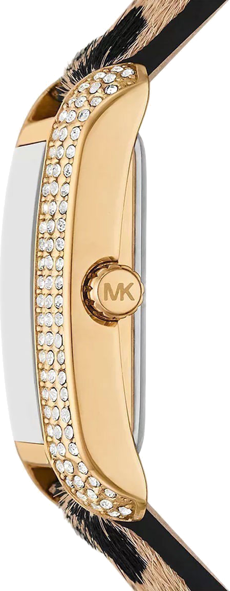 Michael Kors Emery Quartz Diamonds Black Dial Cheetah Print Leather Strap Watch For Women - MK7387 Buy Now By Michael Kors