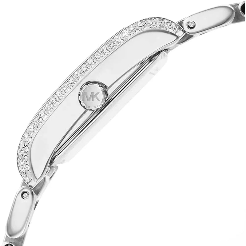 Michael Kors Emery Three-Hand Crystals White Dial Silver Steel Strap Watch for Women - MK4642 Buy Now By Michael Kors