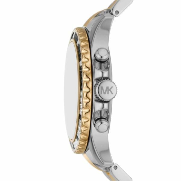 Michael Kors Everest Chronograph Black Dial Two Tone Steel Strap Watch For Women - MK7209 Buy Now By Michael Kors