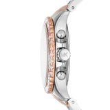 Michael Kors Everest Chronograph White Dial Two Tone Steel Strap Watch For Women - MK7214 Buy Now By Michael Kors