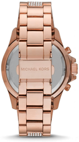 Michael Kors Everest Chronograph Black Dial Rose Gold Steel Strap Watch For Women - MK5875 Buy Now By Michael Kors