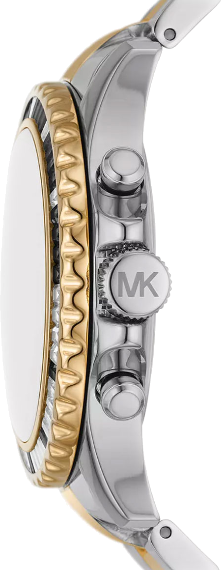 Michael Kors Everest Chronograph Black Dial Two Tone Steel Strap Watch For Women - MK7209 Buy Now By Michael Kors