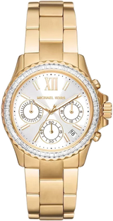 Michael Kors Everest Chronograph White Dial Gold Steel Strap Watch For Women - MK7212 Buy Now By Michael Kors