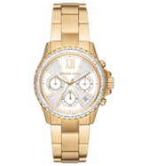 Michael Kors Everest Chronograph White Dial Gold Steel Strap Watch For Women - MK7212 Buy Now By Michael Kors