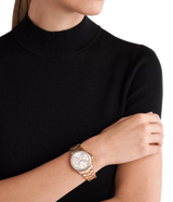 Michael Kors Everest Chronograph Silver Dial Rose Gold Steel Strap Watch For Women - MK7213 Buy Now By Michael Kors