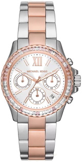 Michael Kors Everest Chronograph White Dial Two Tone Steel Strap Watch For Women - MK7214 Buy Now By Michael Kors