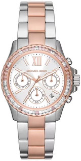 Michael Kors Everest Chronograph White Dial Two Tone Steel Strap Watch For Women - MK7214 Buy Now By Michael Kors