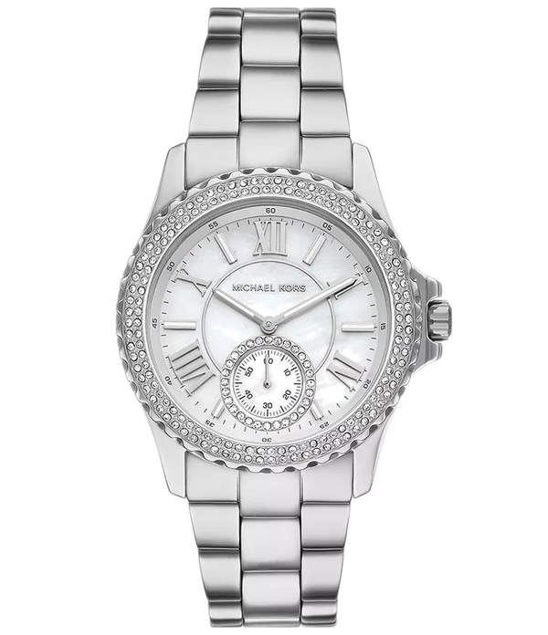 Michael Kors Everest Three hand Silver Dial Silver Steel Strap Watch For Women - MK7403 Buy Now By Michael Kors