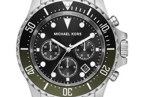 Michael Kors Everest Chronograph Black Dial Silver Steel Strap Watch For Men - MK8976 Buy Now By Michael Kors