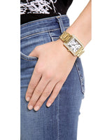 Michael Kors Emery Three-Hand Crystals Silver Dial Gold Steel Strap Watch for Women - MK4640 Buy Now By Michael Kors