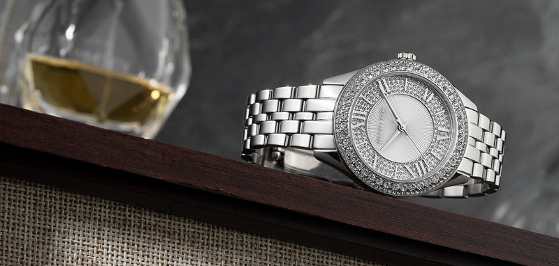 Michael Kors Harlowe Three-Hand Quartz Silver Dial Silver Steel Strap Watch For Women - MK4708 Buy Now By Michael Kors