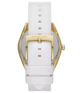 Michael Kors Janelle Three Hand Silver Dial White Rubber Strap Watch For Women - MK7141 Buy Now By Michael Kors