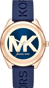 Michael Kors Janelle Three Hand Blue Dial Blue Rubber Strap Watch For Women - MK7140 Buy Now By Michael Kors