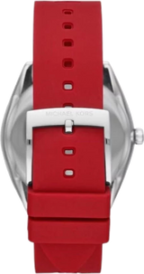 Michael Kors Janelle Three Hand Red Dial Red Rubber Strap Watch For Women - MK7144 Buy Now By Michael Kors
