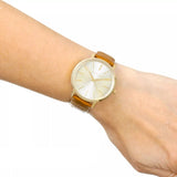 Michael Kors Jaryn Quartz Gold Dial Brown Leather Strap Watch For Women - MK2496 Buy Now By Michael Kors