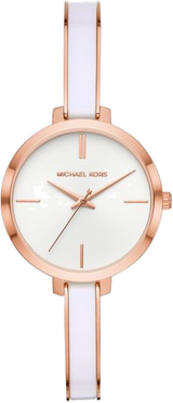 Michael Kors Jaryn Analog White Dial Two Tone Steel Strap Watch For Women - MK4342 Buy Now By Michael Kors