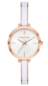Michael Kors Jaryn Analog White Dial Two Tone Steel Strap Watch For Women - MK4342 Buy Now By Michael Kors
