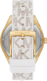 Michael Kors Jessa Multifunction Gold Dial White Leather Strap Watch For Women - MK7204 Buy Now By Michael Kors