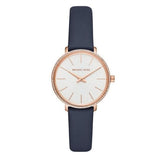 Michael Kors Pyper Analog White Dial Black Leather Strap Watch For Women - MK2804 Buy Now By Michael Kors