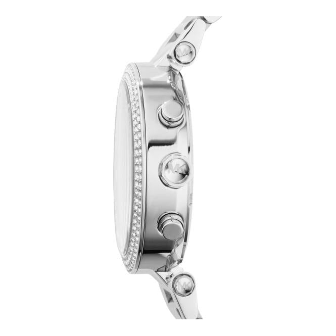 Michael Kors Parker Chronograph Blue Dial Silver Steel Strap Watch for Women - MK6117 Buy Now By Michael Kors