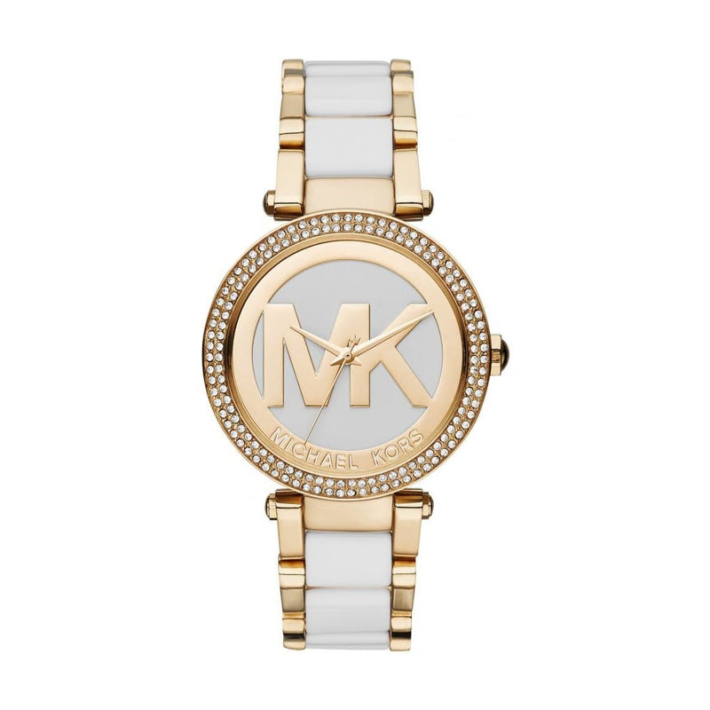 Michael Kors Parker White Dial Two Tone Steel Strap Watch for Women - MK6313 Buy Now By Michael Kors