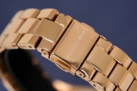 Michael Kors Mini Slim Runway Chronograph Quartz Rose Gold Dial Rose Gold Steel Strap Watch For Women - MK3205 Buy Now By Michael Kors